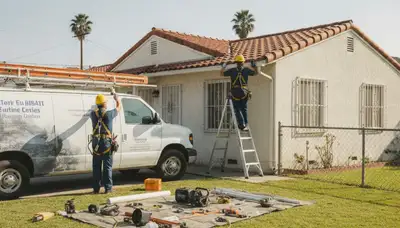 Los Angeles, CA plumber repairing a residential pipe for plumbing repair service