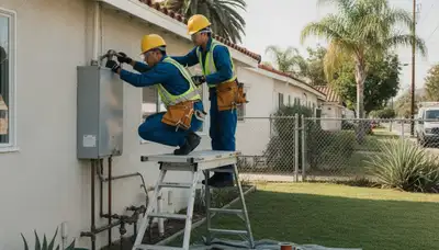 Los Angeles, CA plumber repairing a sink drain for reliable plumbing service