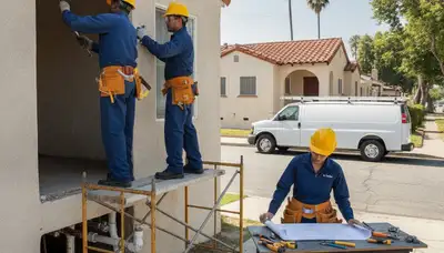 Los Angeles, CA plumber repairing a residential plumbing leak for local home service customers