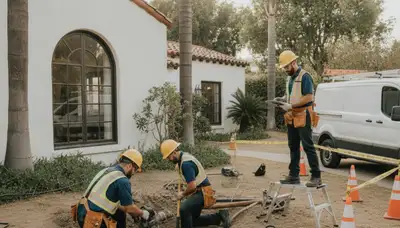 Plumber repairing a pipe in Los Angeles, CA for reliable plumbing repair service