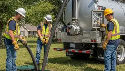 Los Angeles, CA plumber providing septic pumping service for a residential home