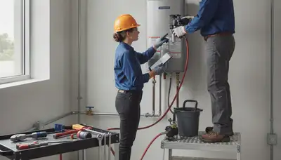 Tankless water heater installation by Los Angeles, CA plumbers for reliable on-demand hot water