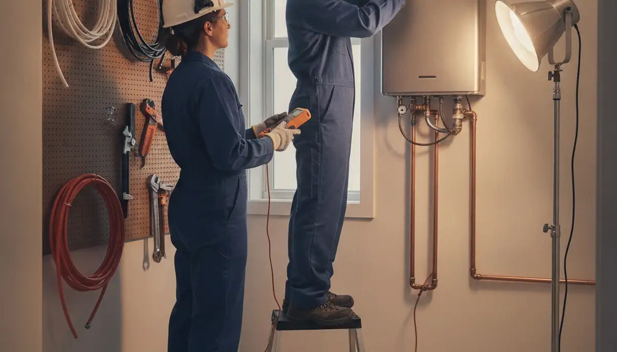 Tankless water heater installation service in Los Angeles, CA for on-demand hot water