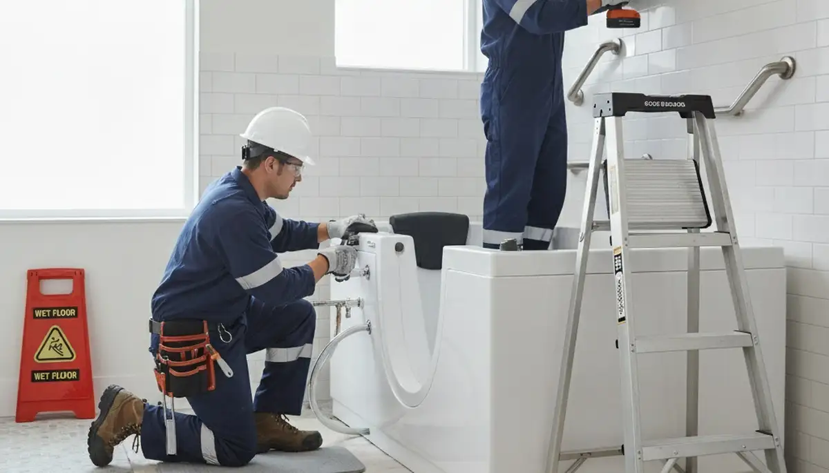 Walk-in tub installation for safer Los Angeles, CA homes by On Call Plumbers